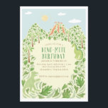 Dino-mite Birthday Party Kaart<br><div class="desc">Fun waterverf dinosaurussen</div>