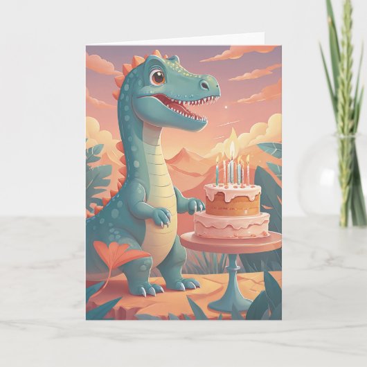 Dino-Mite Birthday Roar Kaart (Voorkant)