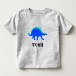 DINO-MITE!  Blauwe dinosaurus (Stegosaurus), pas a Kinder Shirts