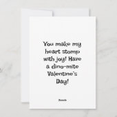 Dino-mite Child's Valentijnsdag Kaart (Achterkant)