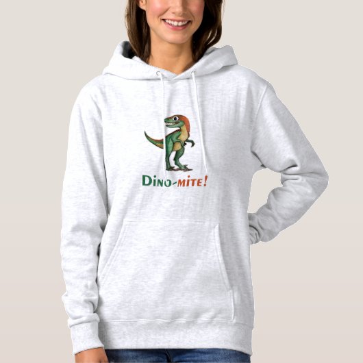 Dino mite design T-Shirt Hoodie (Voorkant)