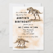 Dino-Mite Dig Birthday Party Kaart (Voorkant)