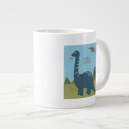 Dino-mite Dinosaur Grote Koffiekop (Voorkant rechts)
