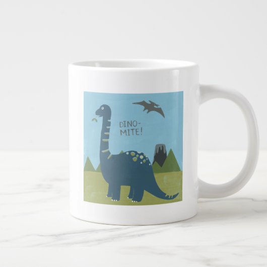 Dino-mite Dinosaur Grote Koffiekop (Rechts)