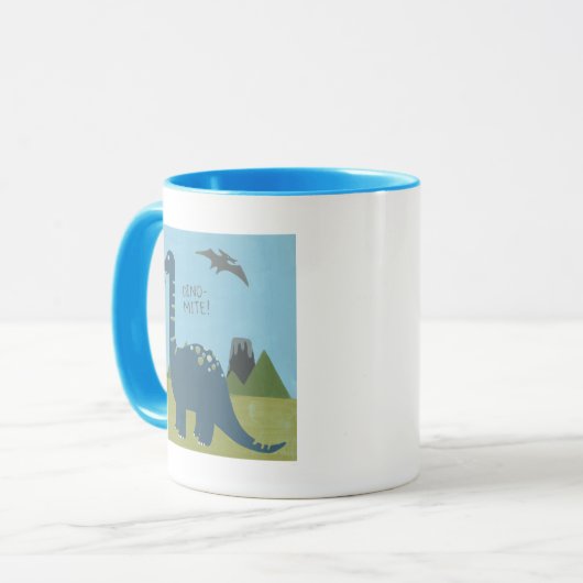 Dino-mite Dinosaur Mok (Voorkant links)