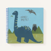 Dino-mite Dinosaur Notitieboek (Voorkant)