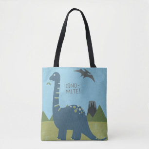 Dino-mite Dinosaur Tote Bag