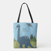 Dino-mite Dinosaur Tote Bag (Achterkant)