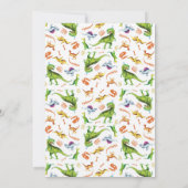 Dino-Mite Dinosaur Verjaardagsuitnodiging Kaart (Achterkant)