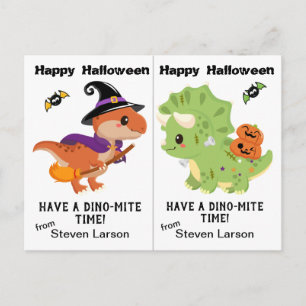 Dino-Mite Dinosaurs School Party Halloween Kaart
