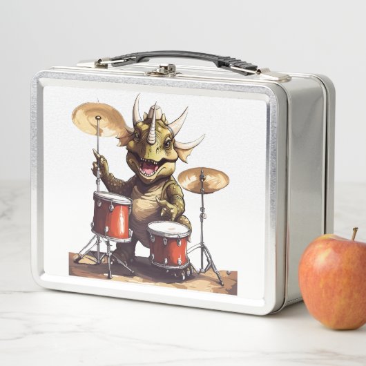 Dino-mite Drummer Metalen Lunchbox (In situ)