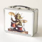 Dino-mite Drummer Metalen Lunchbox (Voorkant)
