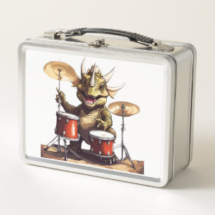 Dino-mite Drummer Metalen Lunchbox
