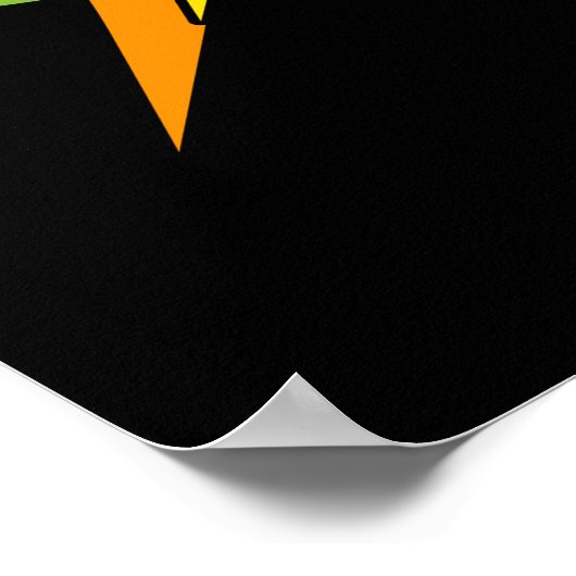 Dino-mite Funny TRex Dinosaur Pun Dark BG Poster (Hoek)