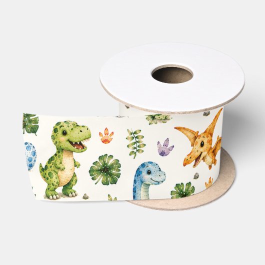 Dino-Mite Gefeliciteerd Satijnen Lint (Spoel)