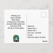 Dino-mite grappige pickleball briefkaart (Achterkant)