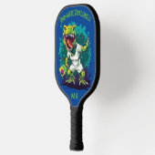 Dino-mite grappige pickleball paddle (Links)