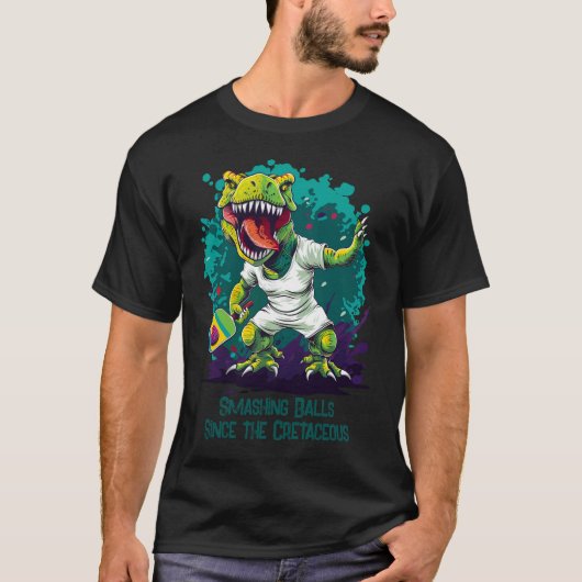 Dino-mite grappige pickleball t-shirt (Voorkant)