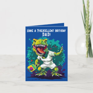 Dino-mite grappige pickleball Verjaardag Feestdagen Kaart