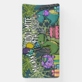 Dino-Mite Kind Verjaardagsfeest Dinosaur Banner (Verticaal)