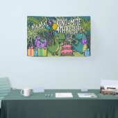 Dino-Mite Kind Verjaardagsfeest Dinosaur Banner (Beurs)
