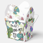 Dino-Mite Kind verjaardagsfeest dinosaurus Bedankdoosjes (Geopend)