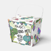Dino-Mite Kind verjaardagsfeest dinosaurus Bedankdoosjes (Voorkant Zijde)