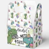 Dino-Mite Kind verjaardagsfeest dinosaurus Bedankdoosjes (Open)