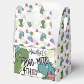 Dino-Mite Kind verjaardagsfeest dinosaurus Bedankdoosjes (Geopend)