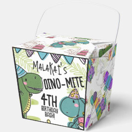 Dino-Mite Kind verjaardagsfeest dinosaurus Bedankdoosjes