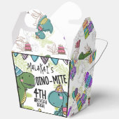 Dino-Mite Kind verjaardagsfeest dinosaurus Bedankdoosjes (Open)