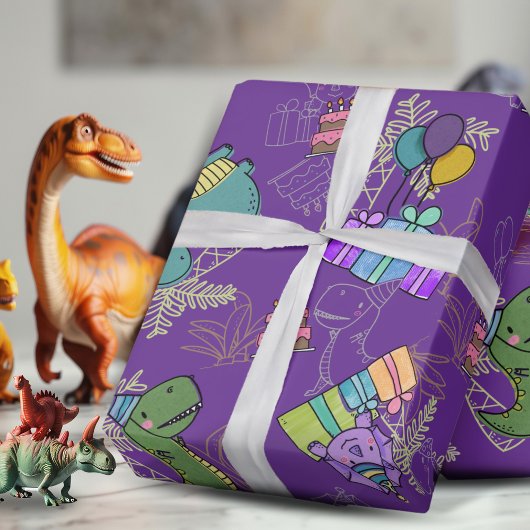 Dino-Mite Kind verjaardagsfeest dinosaurus Cadeaupapier