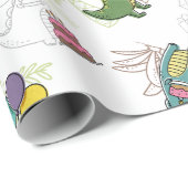 Dino-Mite Kind verjaardagsfeest dinosaurus Cadeaupapier (Rol Hoek)