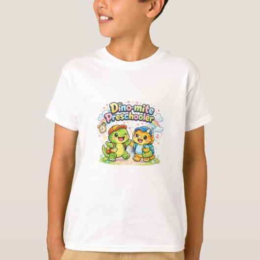 Dino-mite kleuter t-shirt (Voorkant)