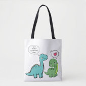 Dino-mite Love Tote Bag (Voorkant)