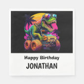 Dino-Mite Monster Truck Verjaardagsfeest Servet (Voorkant)