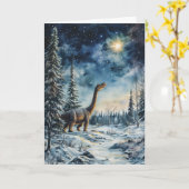 ‘Dino-mite Night Star’ Wenskaart  Kaart (Gele Bloem)