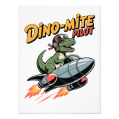 Dino-mite Pilot Foto Afdruk (Voorkant)