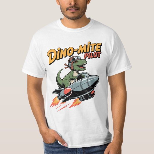 Dino-mite Pilot T-shirt (Voorkant)