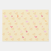 Dino-mite roze dino verjaardag partij inpakpapier vel (Voorkant 3)