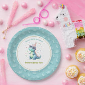 Dino-Mite "Stomp, Chomp & Party" Dinosaurus Verjaa Papieren Bordje (Feest)