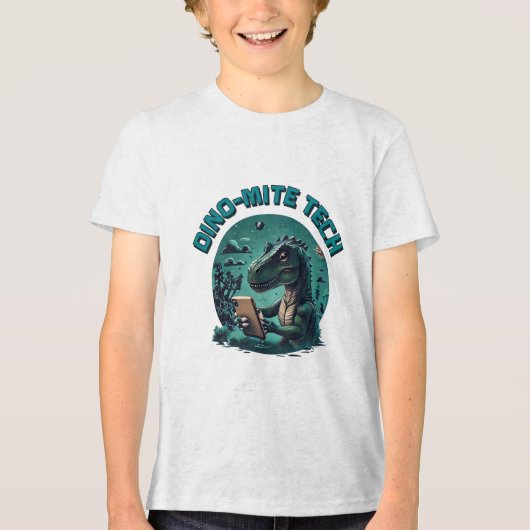Dino-Mite Tech Tri-Blend Shirt (Voorkant)