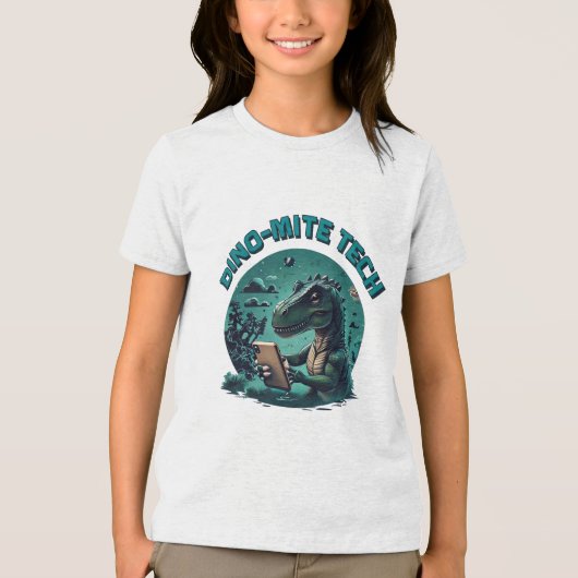 Dino-Mite Tech Tri-Blend Shirt (Voorkant)