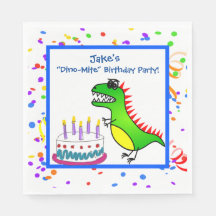 Dino-Mite Time Dinosaur en Cake Birthday Party