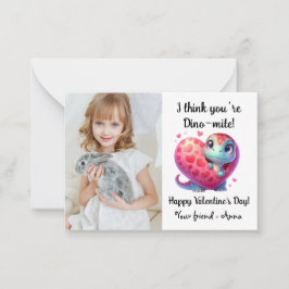  Dino-mite Valentijn's Day Classroom Notitiekaartje