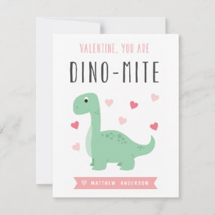 Dino-mite-Valentijnsdag Feestdagenkaart