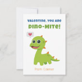 Dino-mite-Valentijnsdag Kaart (Voorkant)