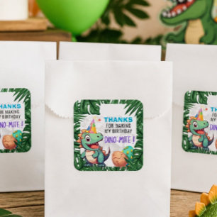 Dino-mite Verjaardag Bedankt Stickers