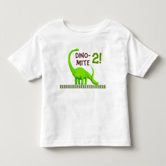Dino-Mite Verjaardag dinosaurus T-shirt (Voorkant)
