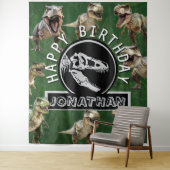 Dino-Mite verjaardagsfeestje achtergrond Wandkleed (In situ)